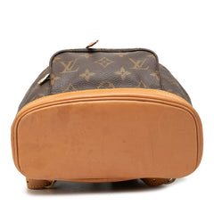 ルイ ヴィトン モノグラム ミニ モンスリ リュック バックパック M51137 ブラウン PVC レザー レディース LOUIS VUITTON 中古