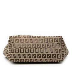 フェンディ ズッキーノ ハンドバッグ トートバッグ 8BH075 ブラウン キャンバス レディース FENDI 【中古】
