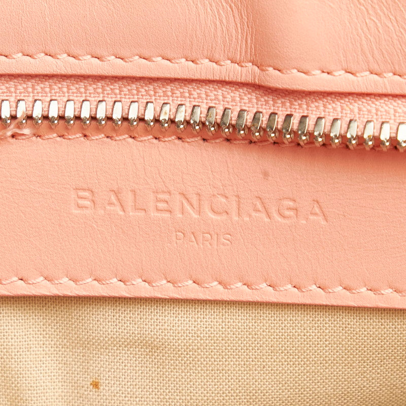バレンシアガ クラッチバッグ セカンドバッグ 410119 アイボリー キャンバス レザー レディース BALENCIAGA 【中古】