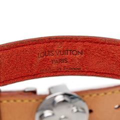 ルイ ヴィトン ブラスレ モノグラム グッドラック ブレスレット M64448 ブラウン ゴールド レザー メタル レディース LOUIS VUITTON 【中古】