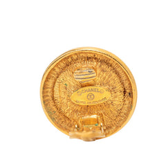 シャネル ココマーク ラウンド イヤリング ゴールド メッキ レディース CHANEL 【中古】