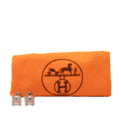エルメス カージュ ド アッシュ Hキューブ ピアス シルバー ピンク メタル エナメル レディース HERMES 【中古】