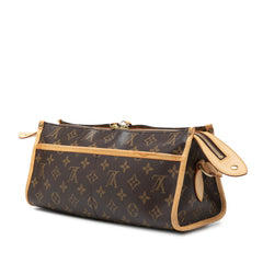 ルイ ヴィトン モノグラム ポパンクール ロン 斜め掛け ショルダーバッグ M40008 ブラウン PVC レザー レディース LOUIS VUITTON 中古