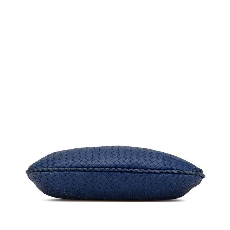 ボッテガヴェネタ イントレチャート ワンショルダーバッグ ブルー レザー レディース BOTTEGAVENETA 【中古】