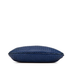 ボッテガヴェネタ イントレチャート ワンショルダーバッグ ブルー レザー レディース BOTTEGAVENETA 【中古】