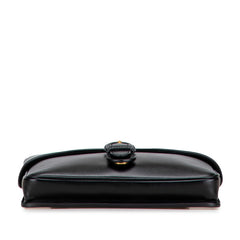 グッチ GGマーモント 斜め掛け ショルダーバッグ 548114 ブラック レザー レディース GUCCI 【中古】