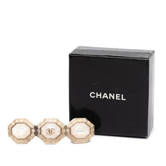 シャネル ココマーク ブローチ ゴールド メッキ フェイクパール レディース CHANEL 【中古】