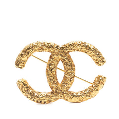 シャネル ココマーク ヨウガン 溶岩 ブローチ ゴールド メッキ レディース CHANEL 【中古】