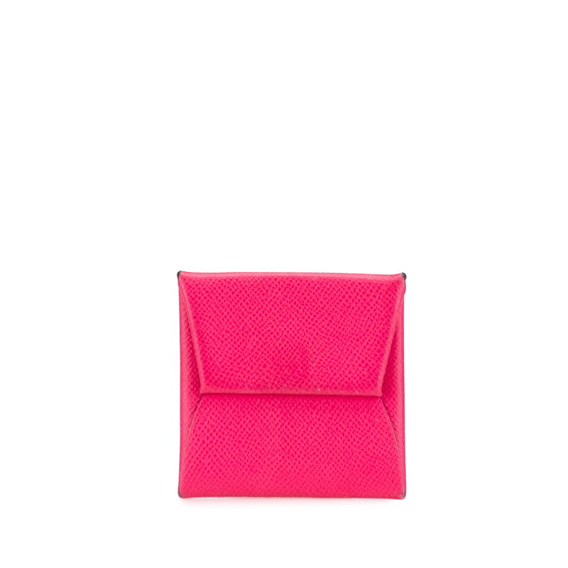 エルメス バスティア コインケース ローズ系 ヴォーエプソン レディース HERMES 【中古】