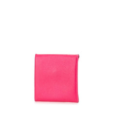 エルメス バスティア コインケース ローズ系 ヴォーエプソン レディース HERMES 【中古】