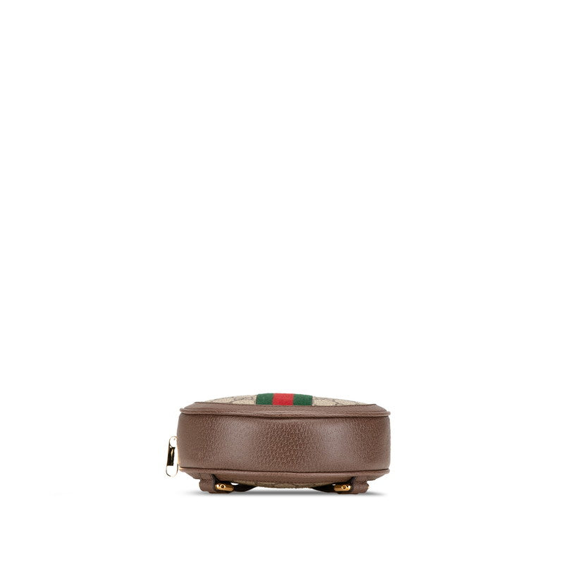 グッチ GGスプリーム オフィディア リュック バックパック 598661 ベージュ ブラウン PVC レザー レディース GUCCI 【中古】