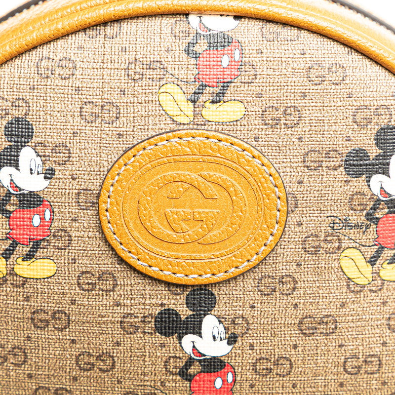 ルイ ヴィトン ×DISNEY コラボ ミッキープリント エボニー ミニGGスプリーム リュック バックパック 603730 ブラウン PVC レザー レディース LOUIS VUITTON 【中古】