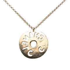 シャネル チェーン ペンダントネックレス ゴールド メッキ ラインストーン レディース CHANEL 【中古】