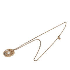 シャネル チェーン ペンダントネックレス ゴールド メッキ ラインストーン レディース CHANEL 【中古】