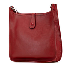 エルメス エブリンGM 1 アン ショルダーバッグ レッド ボルドー フィヨルド レディース HERMES 【中古】