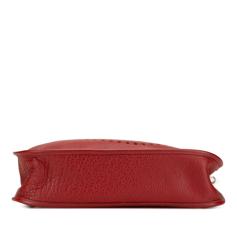 エルメス エブリンGM 1 アン ショルダーバッグ レッド ボルドー フィヨルド レディース HERMES 【中古】