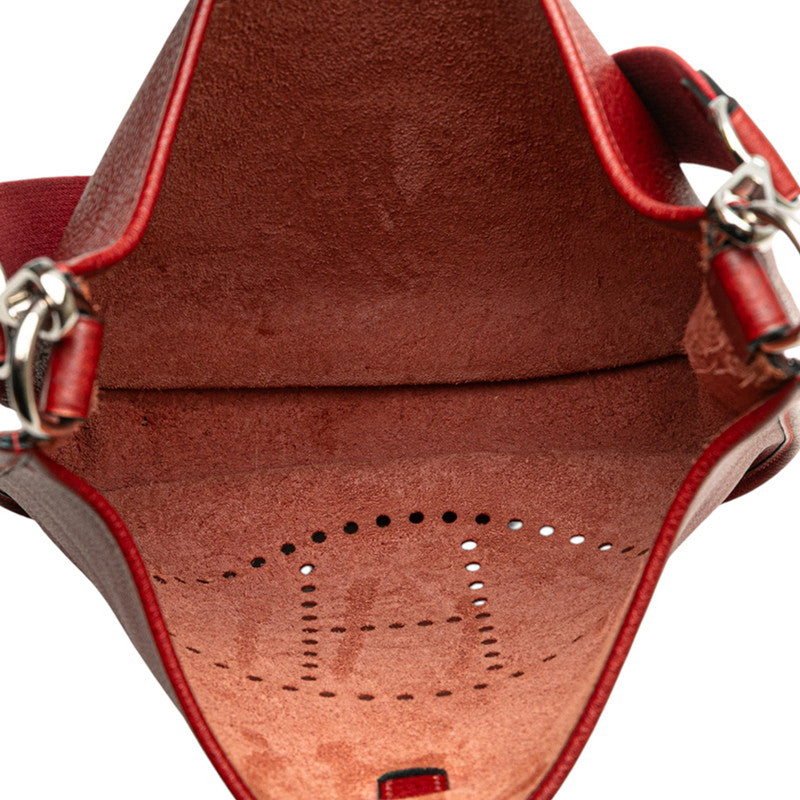 エルメス エブリンGM 1 アン ショルダーバッグ レッド ボルドー フィヨルド レディース HERMES 【中古】