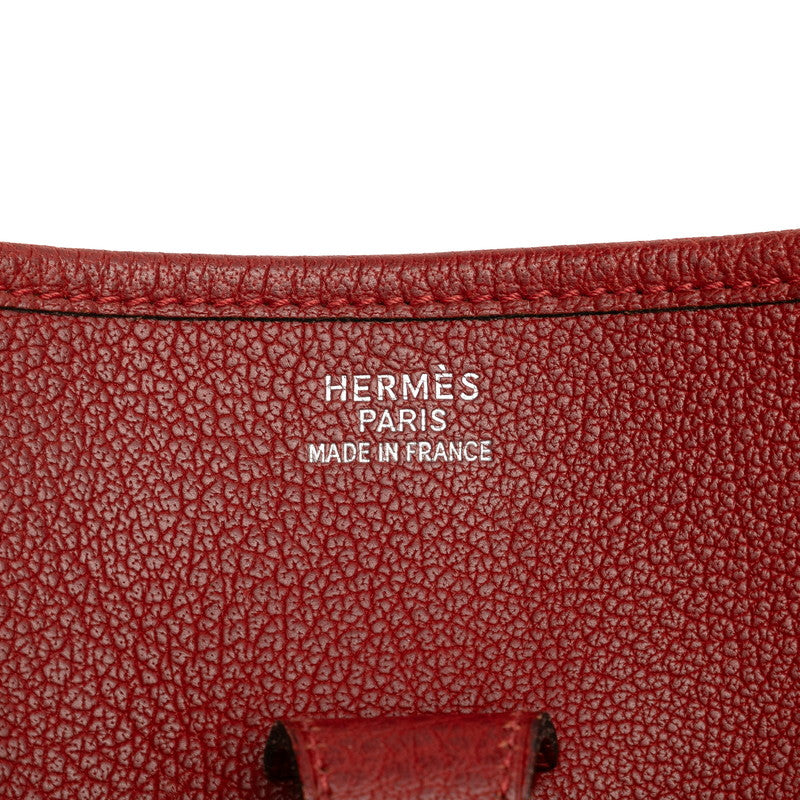 エルメス エブリンGM 1 アン ショルダーバッグ レッド ボルドー フィヨルド レディース HERMES 【中古】