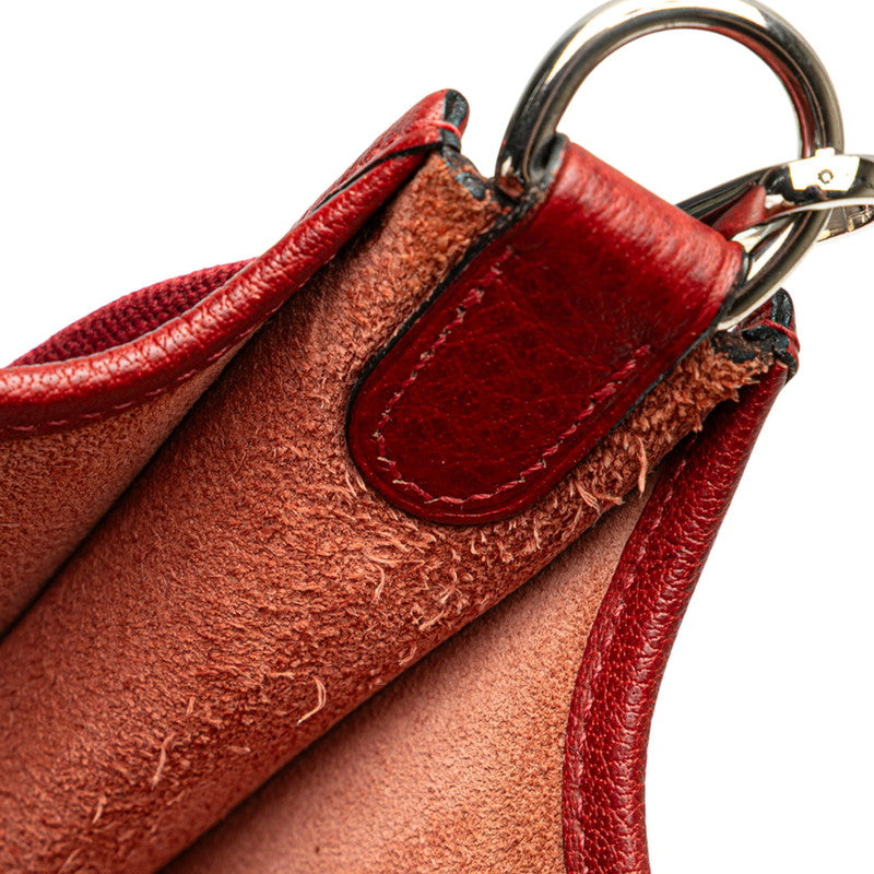 エルメス エブリンGM 1 アン ショルダーバッグ レッド ボルドー フィヨルド レディース HERMES 【中古】