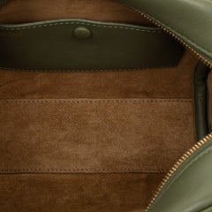 ロエベ アマソナ16 スクエア ハンドバッグ ショルダーバッグ 2WAY グリーン レザー レディース LOEWE 【中古】