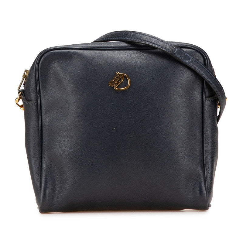 エルメス ジョッキー ミニ ショルダーバッグ ポシェット ネイビー ヴォーガリバー レディース HERMES 【中古】