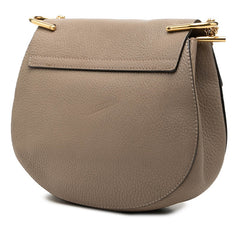クロエ ドリュー チェーン ショルダーバッグ ベージュ ゴールド金具 レザー レディース Chloe 【中古】
