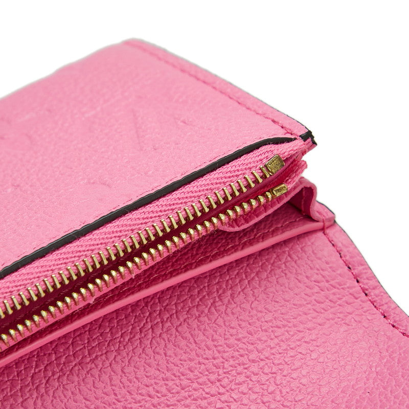 ルイ ヴィトン モノグラム アンプラント ポルトモネ ロザリ コインケース 小銭入れ M82485 ピンク レザー レディース LOUIS VUITTON 【中古】