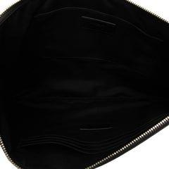 サンローラン クロコ型押し クラッチバッグ 378261 ブラック レザー メンズ SAINT LAURENT 中古