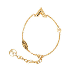 ルイ ヴィトン エッセンシャル V ブレスレット M00858 ゴールド メッキ レディース LOUIS VUITTON 【中古】