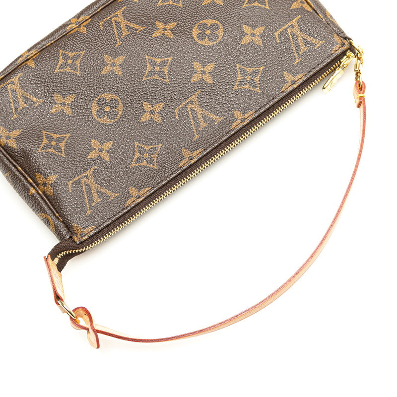 ルイ ヴィトン モノグラム ポシェット アクセソワール ハンドバッグ M51980 ブラウン PVC レザー レディース LOUIS VUITTON 【中古】