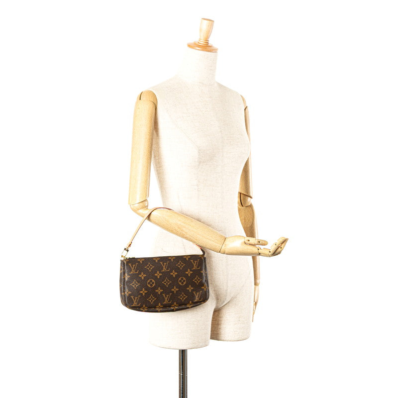 ルイ ヴィトン モノグラム ポシェット アクセソワール ハンドバッグ M51980 ブラウン PVC レザー レディース LOUIS VUITTON 【中古】