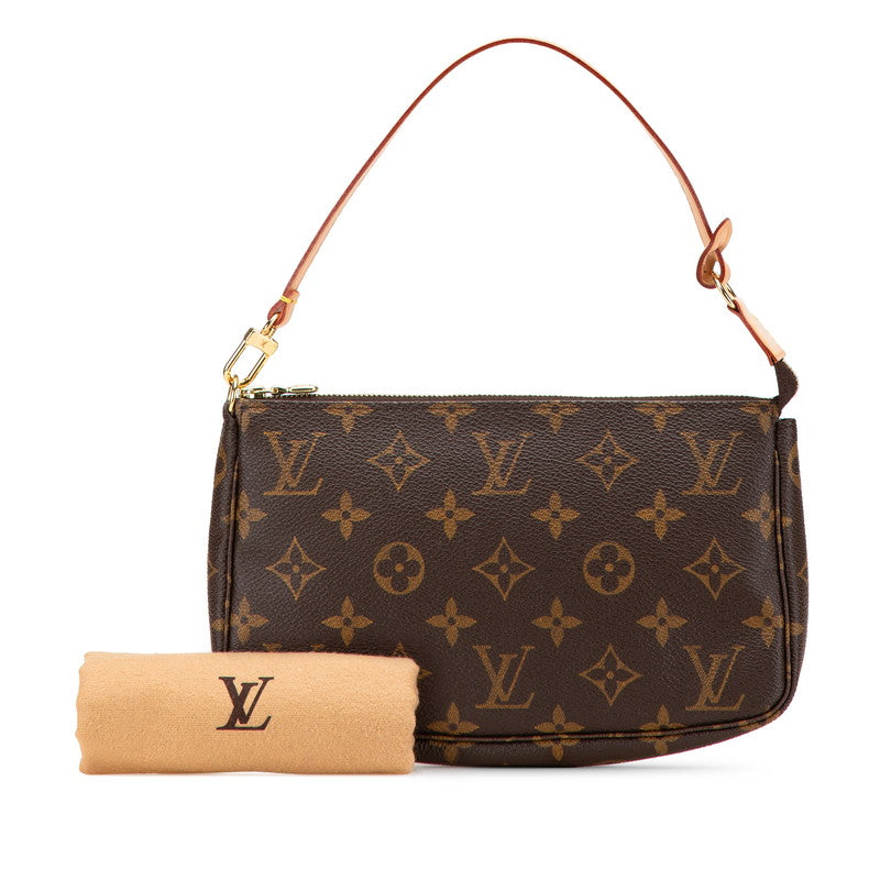 ルイ ヴィトン モノグラム ポシェット アクセソワール ハンドバッグ M51980 ブラウン PVC レザー レディース LOUIS VUITTON 【中古】