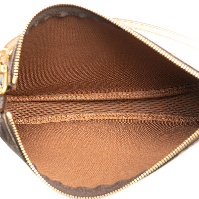 ルイ ヴィトン モノグラム ポシェット アクセソワール ハンドバッグ M51980 ブラウン PVC レザー レディース LOUIS VUITTON 【中古】