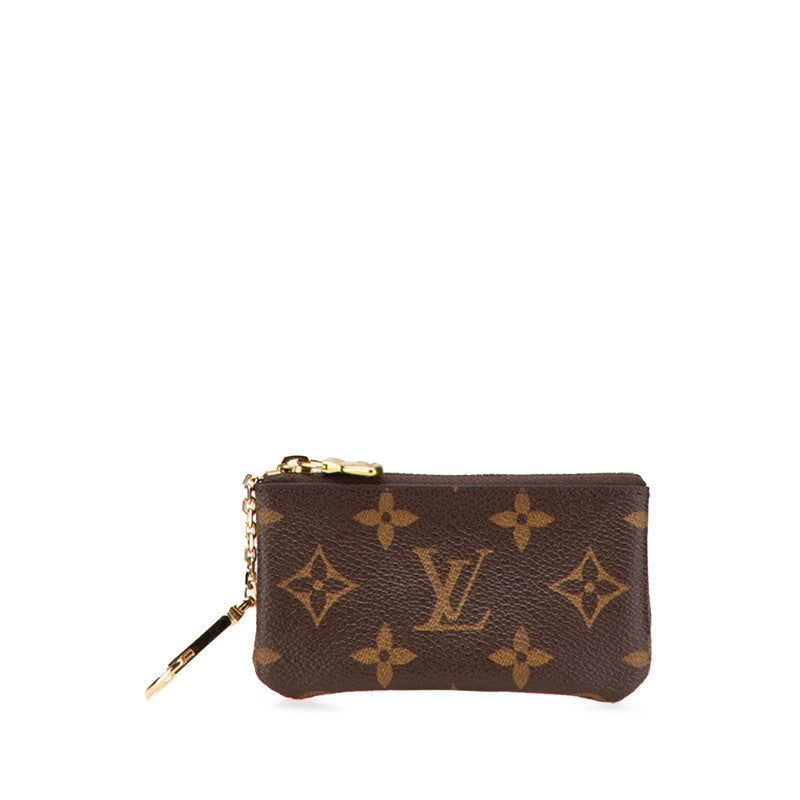 ルイ ヴィトン モノグラム ポシェット クレ コインケース キーケース M62650 ブラウン PVC レザー レディース LOUIS VUITTON 【中古】