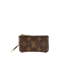 ルイ ヴィトン モノグラム ポシェット クレ コインケース キーケース M62650 ブラウン PVC レザー レディース LOUIS VUITTON 【中古】