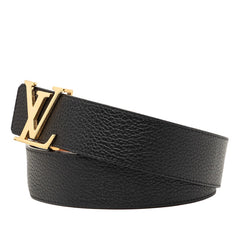 ルイ ヴィトン ベルト LV イニシャル 40MM リバーシブル ベルト サイズ：95/38 M9151T ブラック ブラウン トリヨンレザー メンズ LOUIS VUITTON 【中古】