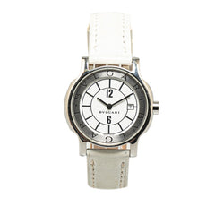 ブルガリ ソロテンポ 腕時計 ST29S クオーツ ホワイト文字盤 ステンレススチール レディース BVLGARI 【中古】