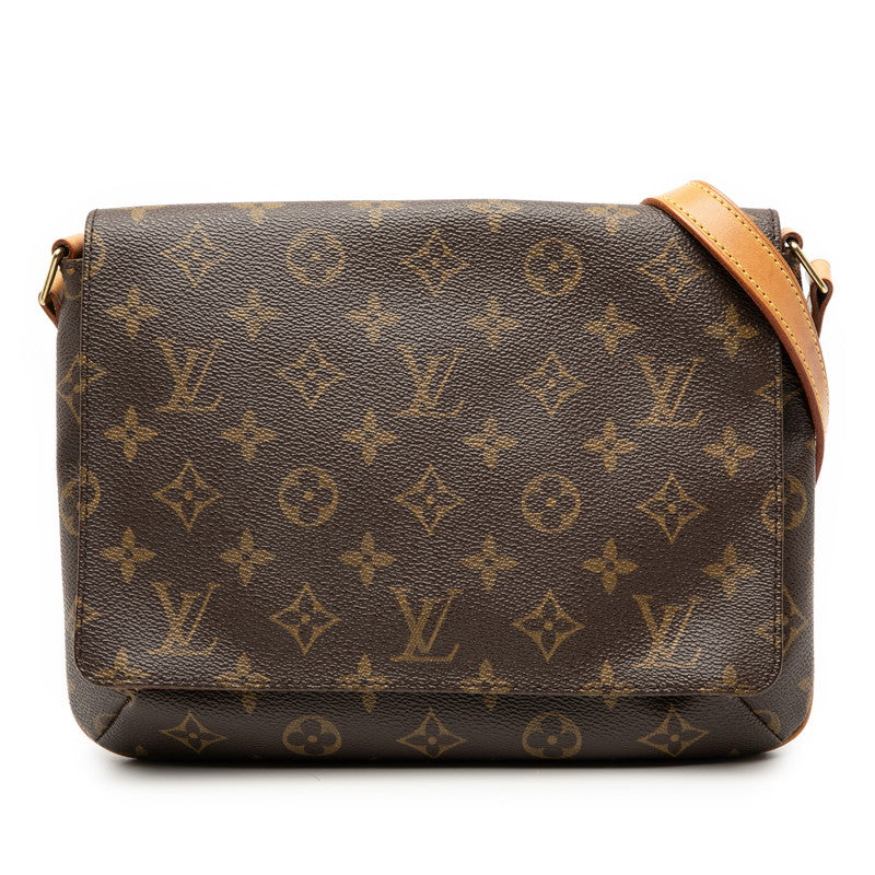 ルイ ヴィトン モノグラム ミュゼット タンゴ ショート ショルダーバッグ M51257 ブラウン PVC レザー レディース LOUIS VUITTON 【中古】