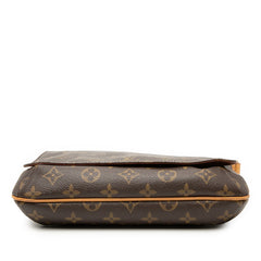 ルイ ヴィトン モノグラム ミュゼット タンゴ ショート ショルダーバッグ M51257 ブラウン PVC レザー レディース LOUIS VUITTON 【中古】