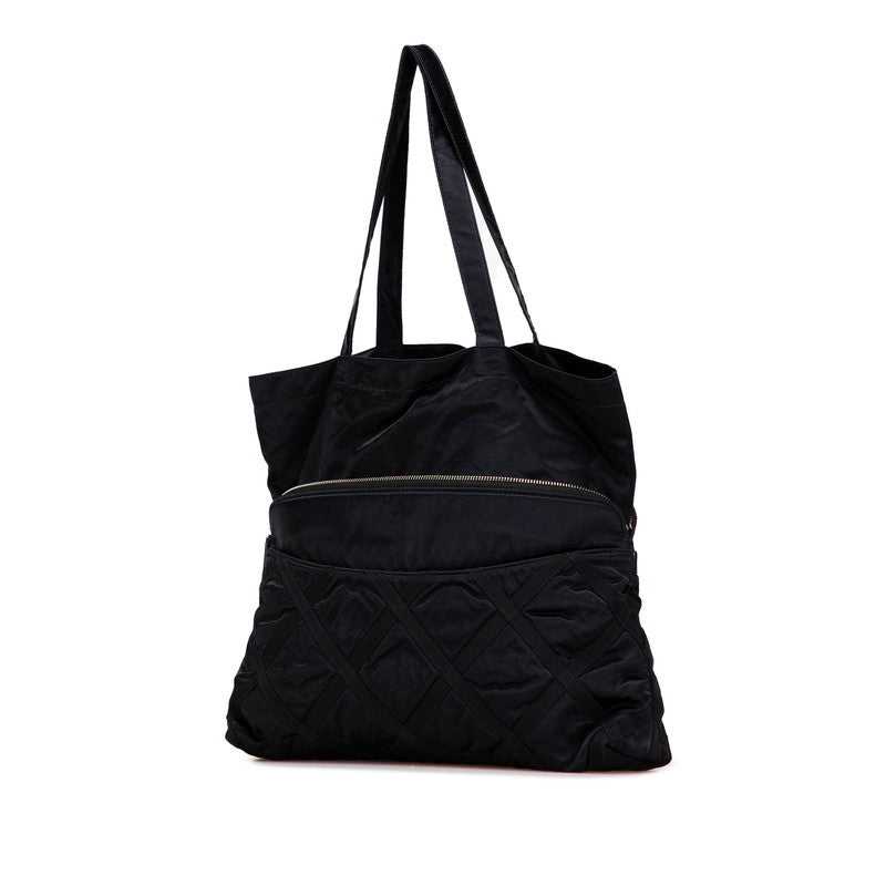 シャネル ココマーク エコポート トートバッグ AP2664 ブラック ナイロン レディース CHANEL 【中古】