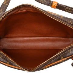 ルイ ヴィトン モノグラム ポシェット マルリーバンドリエール ショルダーバッグ M51828 ブラウン PVC レザー レディース LOUIS VUITTON 【中古】