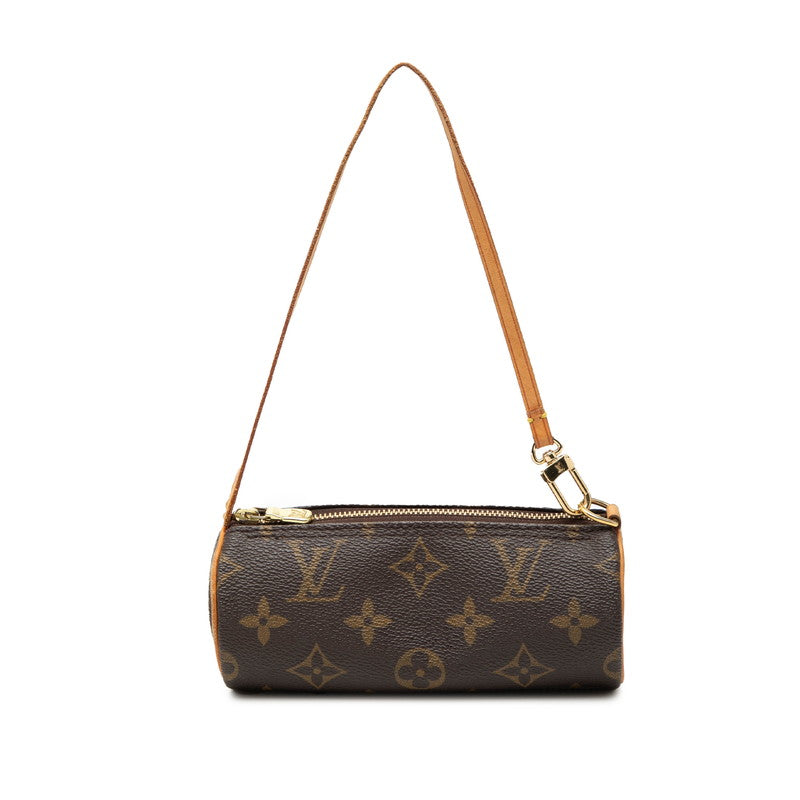 ルイ ヴィトン モノグラム パピヨン付属品 ミニハンドバッグ ポーチ ブラウン PVC レザー レディース LOUIS VUITTON 【中古】