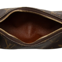ルイ ヴィトン モノグラム パピヨン付属品 ミニハンドバッグ ポーチ ブラウン PVC レザー レディース LOUIS VUITTON 【中古】