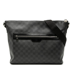 ルイ ヴィトン ダミエ グラフィット ミックMM ショルダーバッグ N41106 ブラック PVC レザー メンズ LOUIS VUITTON 【中古】