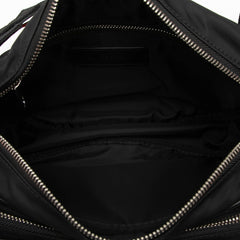 バーバリー ロンドン イングランド ロゴプリント ボディバッグ ウエストバッグ ブラック ナイロン レザー レディース BURBERRY 【中古】