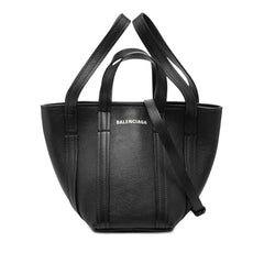 バレンシアガ エブリデイXS ノースサウス ハンドバッグ ショルダーバッグ 2WAY 672793 ブラック レザー レディース BALENCIAGA 【中古】