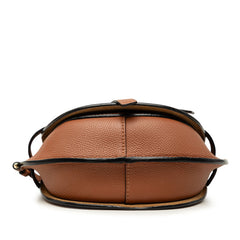 ロエベ ゲート デュアル ミニ 斜め掛け ショルダーバッグ ブラウン レザー レディース LOEWE 中古