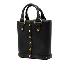 ディオール バケット ハンドバッグ 2WAY ショルダーバッグ ブラック ゴールド レザー レディース Dior 【中古】