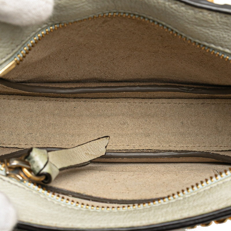 クロエ Pixie ピクシー ハンドバッグ チェーンショルダーバッグ 2WAY グレー レザー スウェード レディース Chloe 【中古】