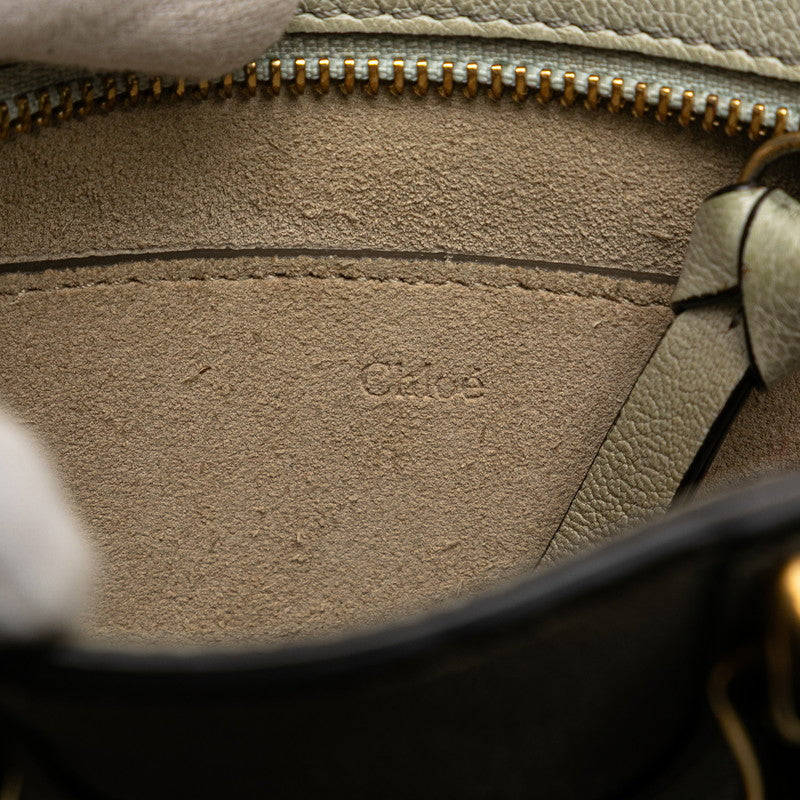 クロエ Pixie ピクシー ハンドバッグ チェーンショルダーバッグ 2WAY グレー レザー スウェード レディース Chloe 【中古】